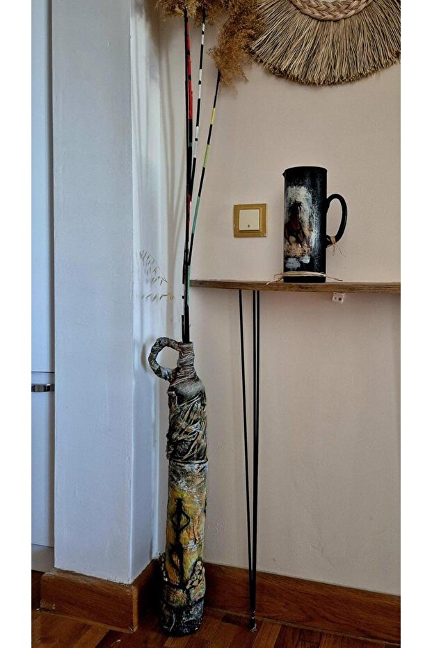 El Emeği Polyester Seramik Vazo Küp - 6