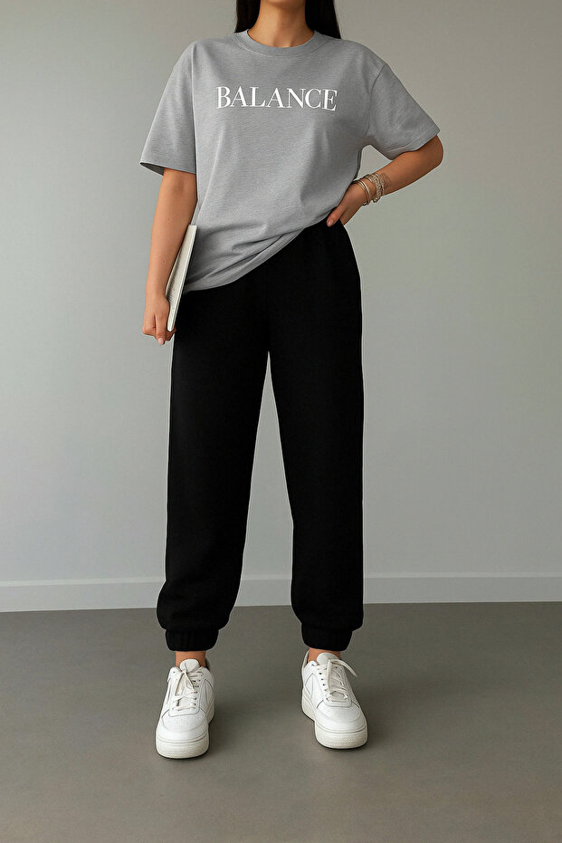 Women's Printed Tracksuit Set - Tshirt Jogger Bottom Top Set