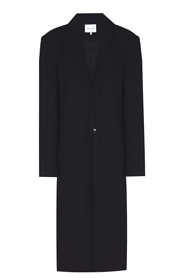 Black Ember Coat Siyah Palto - 1