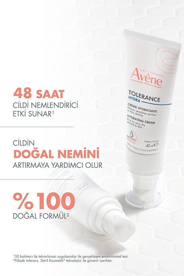 Tolerance Hydra-10 Kuru veya Çok Kuru Hassas Citler için Nemlendirici Krem 40 ml - 2