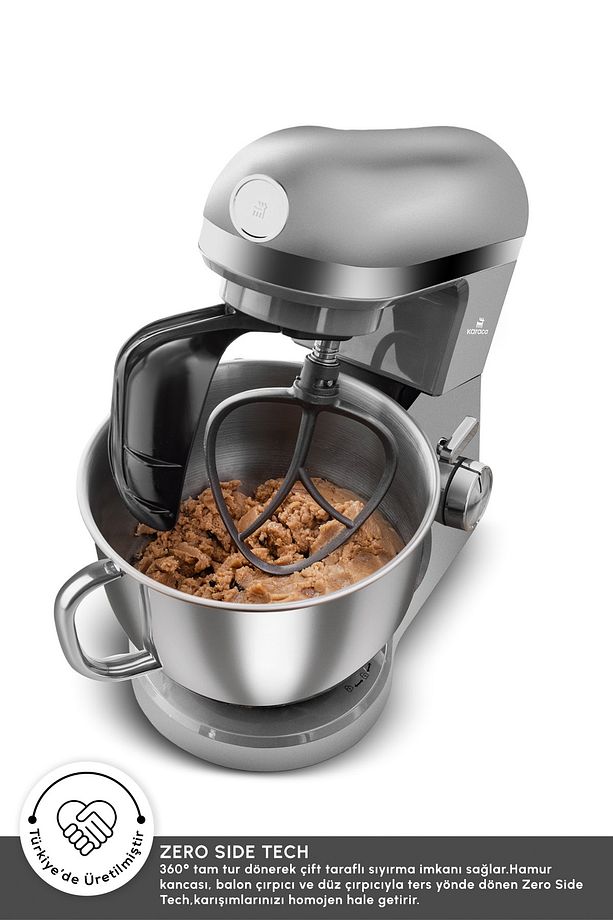 Mastermaid Chef Pro Çift Kollu Stand Mikser Galaxy Grey 1750 W - 6