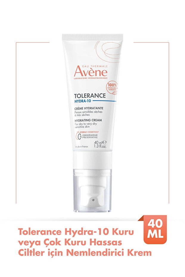 Tolerance Hydra-10 Kuru veya Çok Kuru Hassas Citler için Nemlendirici Krem 40 ml - 1