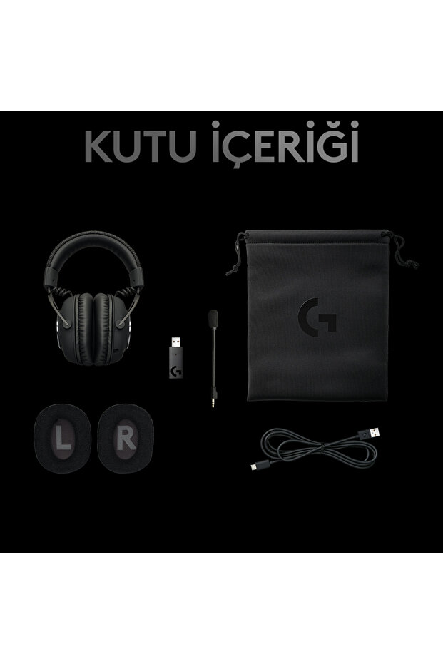 G PRO X Wireless LIGHTSPEED Kablosuz Oyuncu Kulaklığı - Siyah - 9