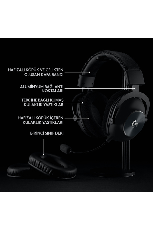 G PRO X Wireless LIGHTSPEED Kablosuz Oyuncu Kulaklığı - Siyah - 6