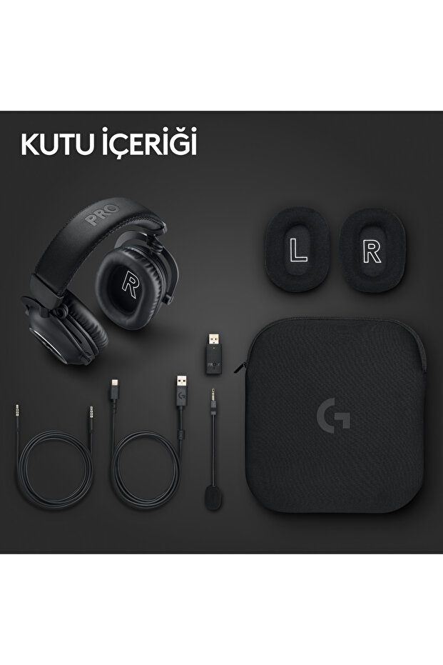 G Pro X 2 Lightspeed Wireless Dts:X Headphone 2.0 - 7.1 Surround Sound Gaming Headset - Black - 9