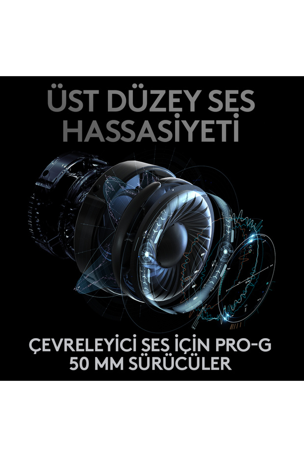 G PRO X Wireless LIGHTSPEED Kablosuz Oyuncu Kulaklığı - Siyah - 5