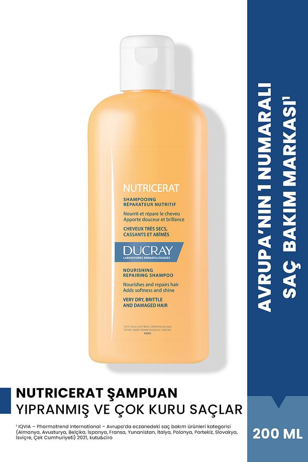 Nutricerat Yıpranmış ve Çok Kuru Saçlar için Besleyici ve Onarıcı Şampuan 200ml - 1