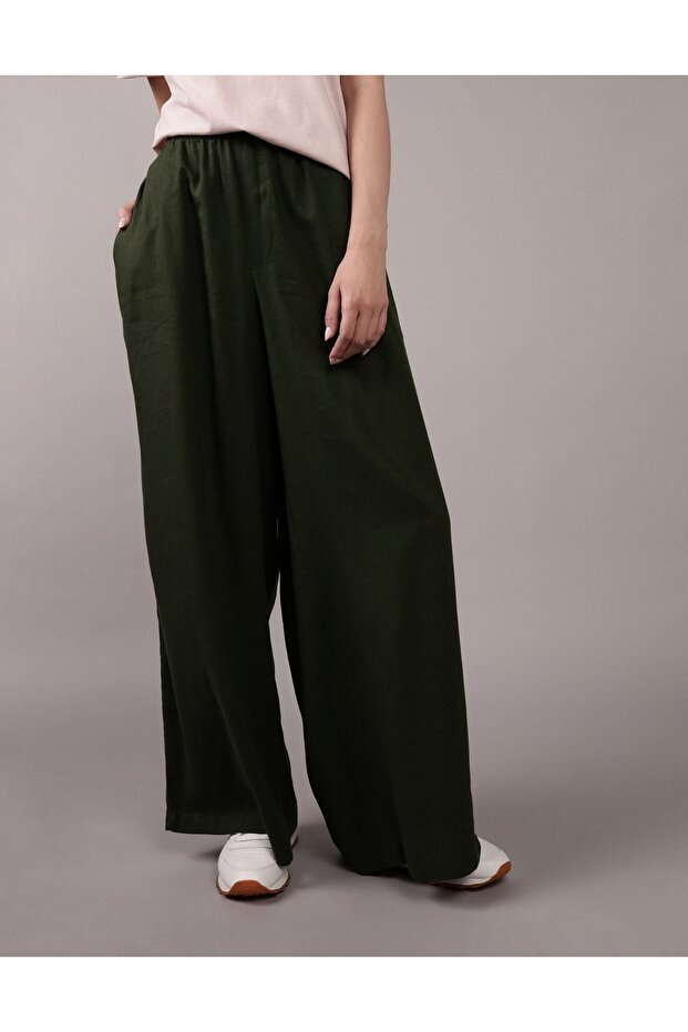 بنطلون AE من مزيج الكتان - 3