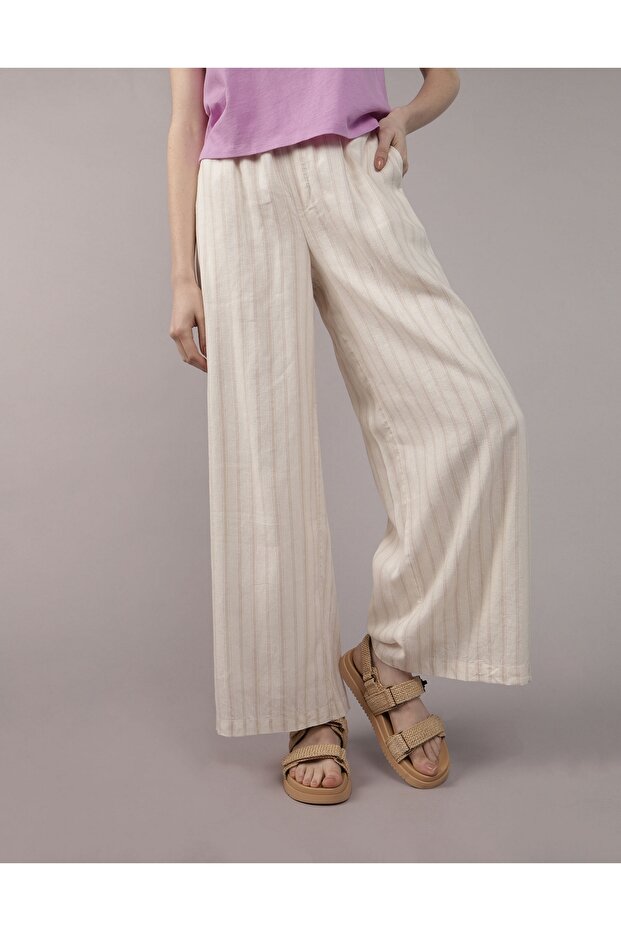 بنطلون AE من مزيج الكتان - 3