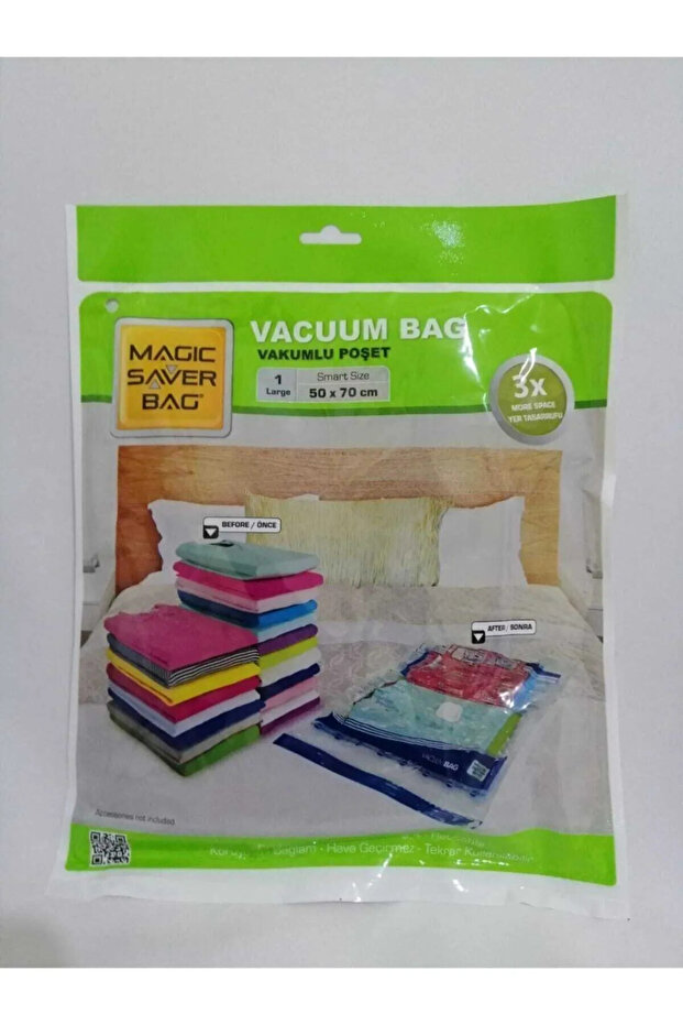 Magic Saver Tekli Vakumlu Poşet L 50x70cm Royaleks-101942 - 1