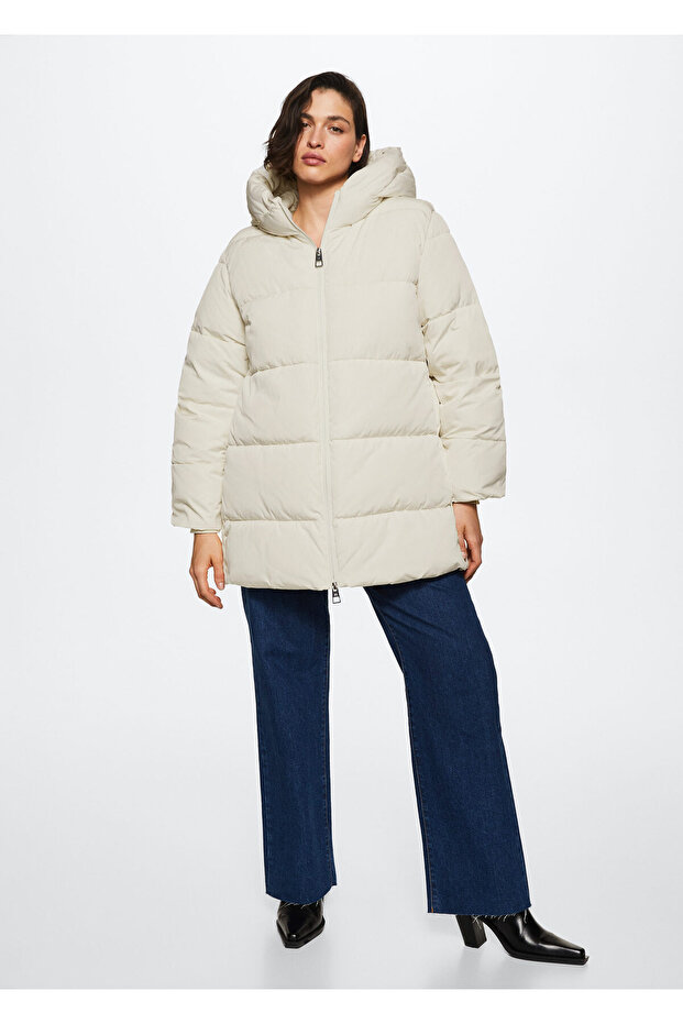Kapüşonlu Kapitone Anorak - 6