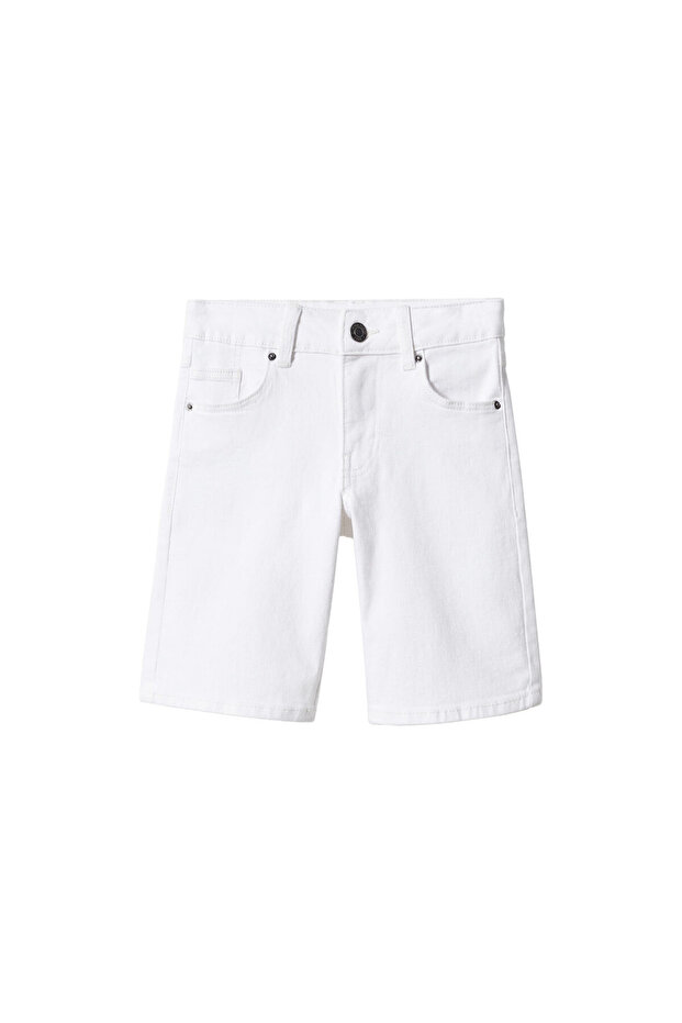 Pamuklu Denim Şort - 2