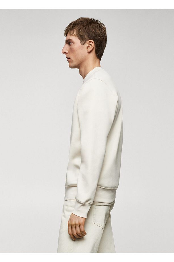 Pamuklu hafif sweatshirt - 4