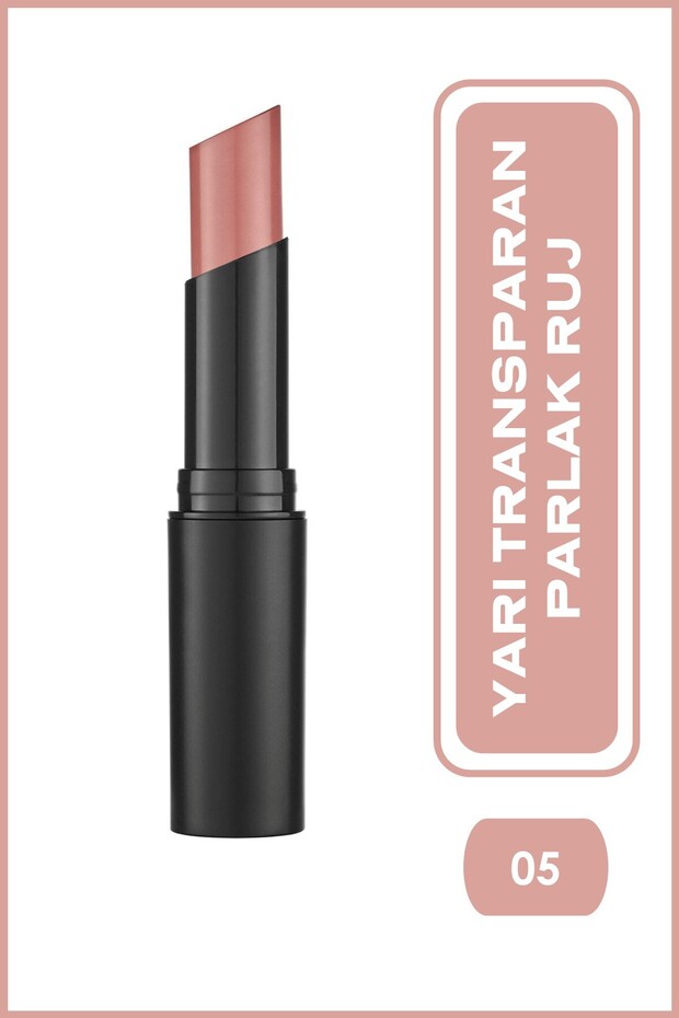 Sheer Shine Stylo Lipstick No: 05 - Argan Oil Glossy Lipstick Spf 25