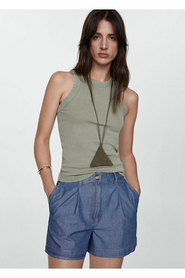 Pensli denim şort - 8