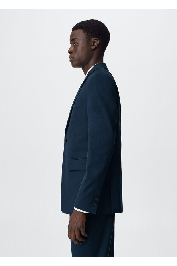 Dar Kesim Blazer Ceket - 4