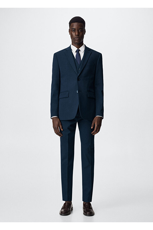 Dar Kesim Blazer Ceket - 12