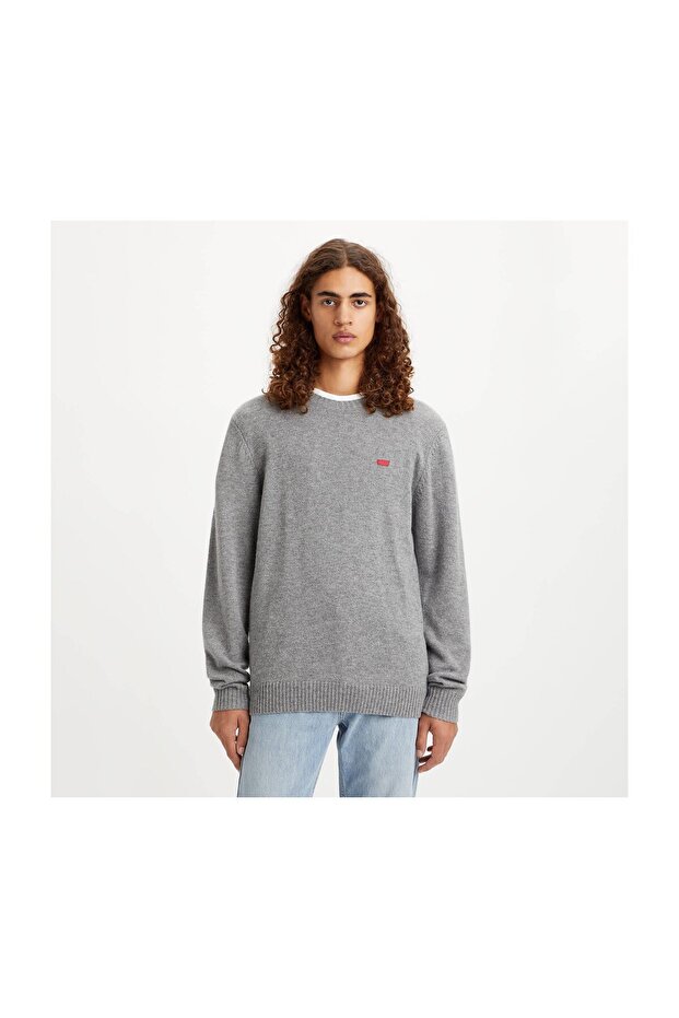 Pánský šedý svetr - 1