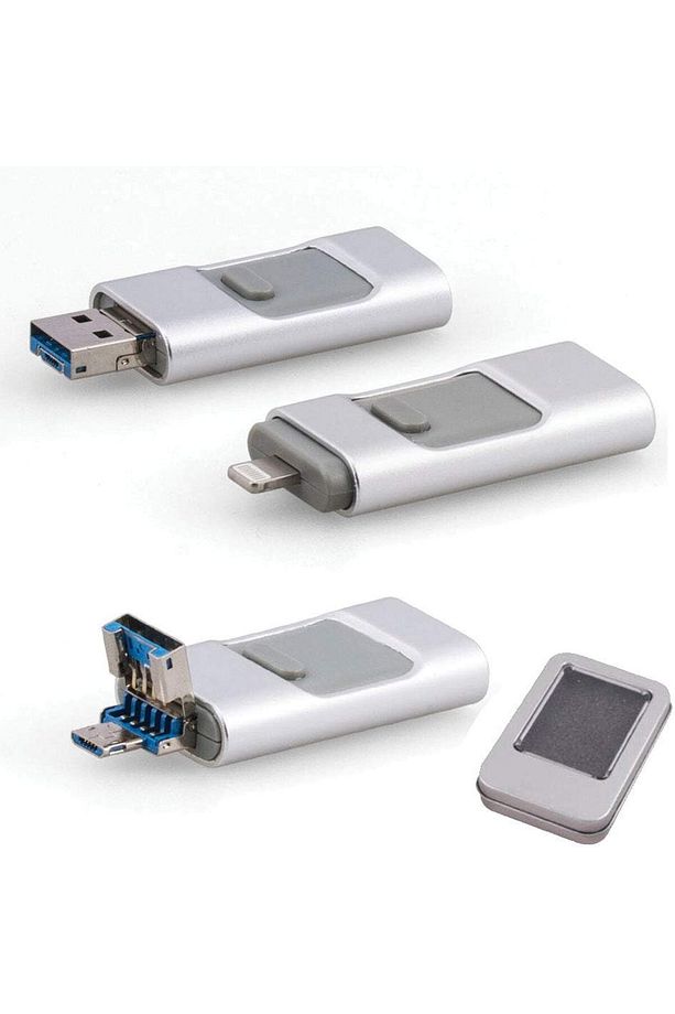 ekn 202 USB 2.0 Bellek, 16 GB, Lightning, OTG, Type-C, Micro SD vE Kart Okuyucu nci mn 1133631 - 1