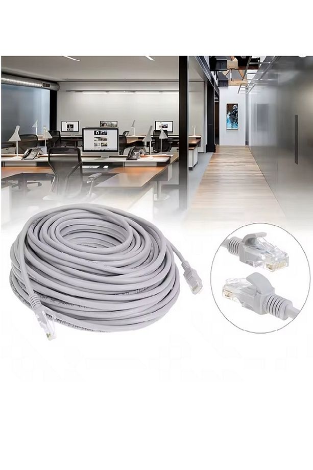 Ethernet Lan Cat6 Cat 6 Bakır Ağ Kablo Ethernet Internet Kablosu Ağ Network Line Hat 15 Metre 15mt - 2