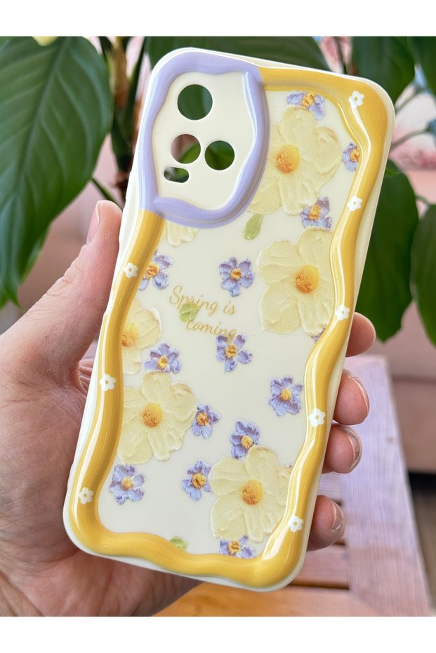 Daisy Flower Color Silicone Cover with Vivo Y21/Y21S Case Design Patterned Camera Protection