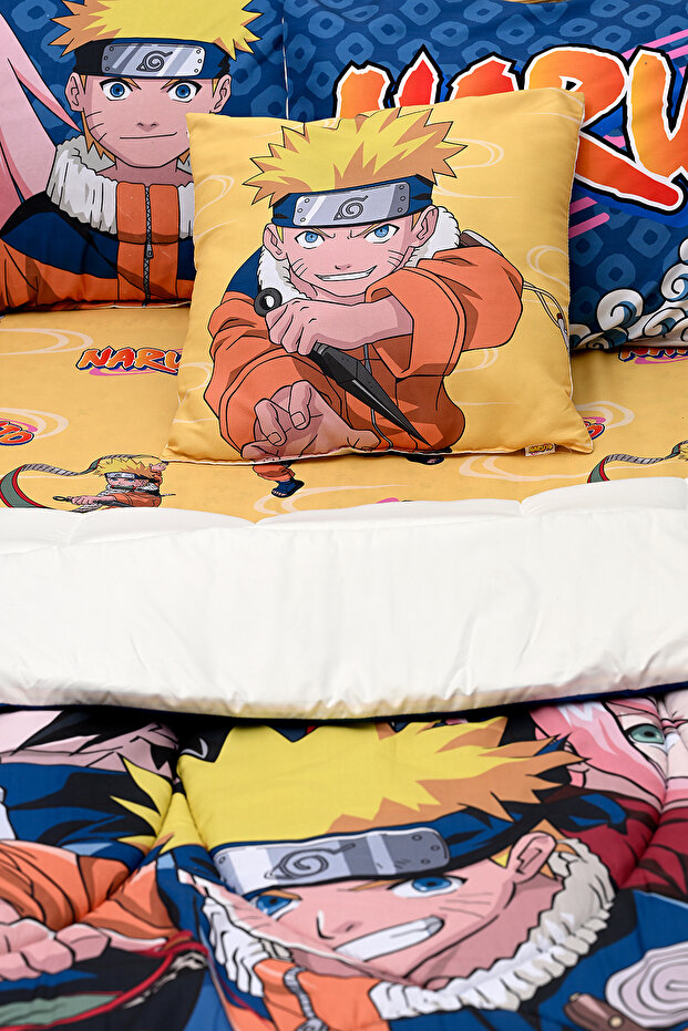 5-in-1 Comforter Set – Brushed Microfiber, Polyester Shell – Orange - 8