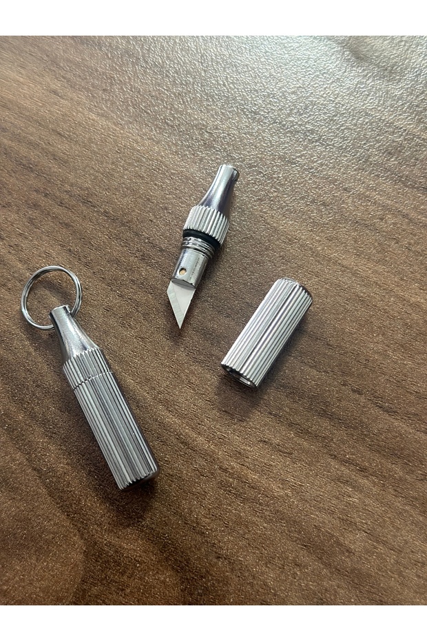 Silver Color Keychain Blade Utility Knife Portable 1 Piece