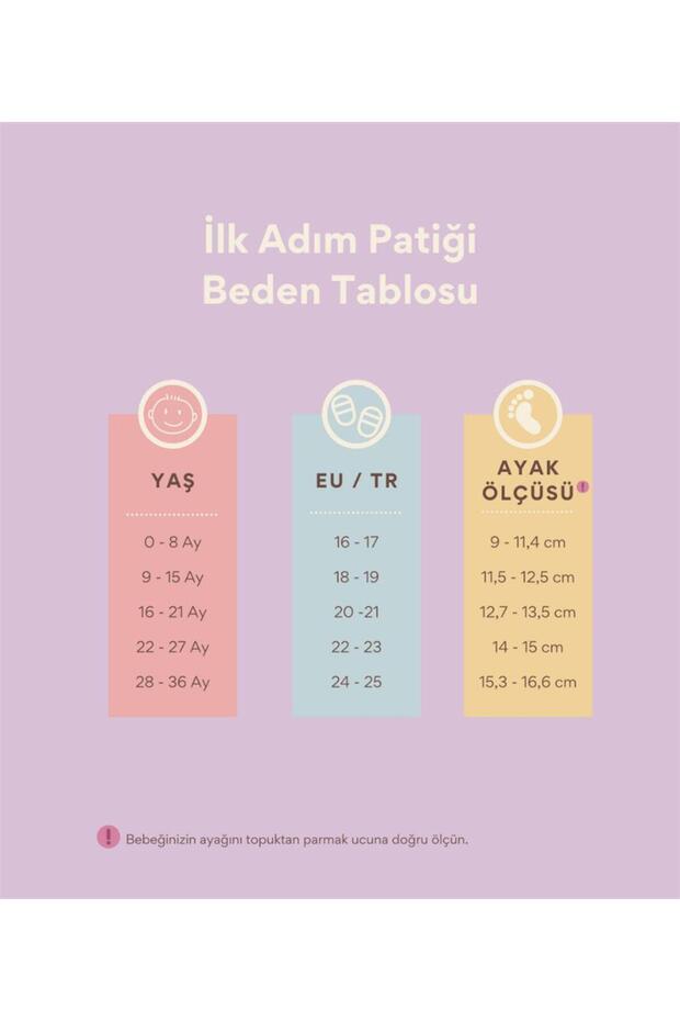Pamuklu Kaydırmaz Ilk Adım Bebek Patik - 5