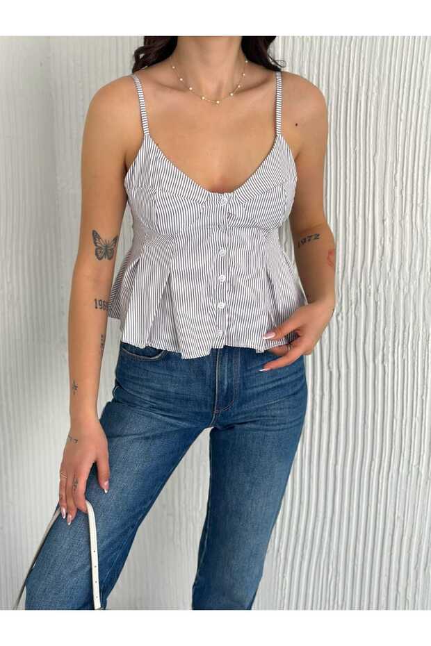 Askılı Terrecottan Bluz - 6