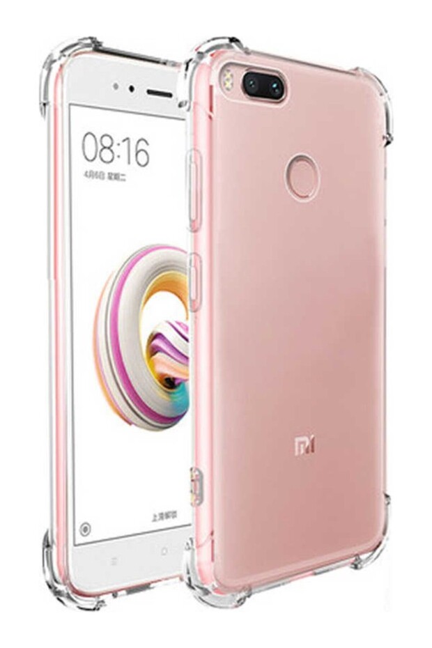 Mi 5X-A1 Case Ultra Protection Clear Anti Shock Case + Glass Screen Protector