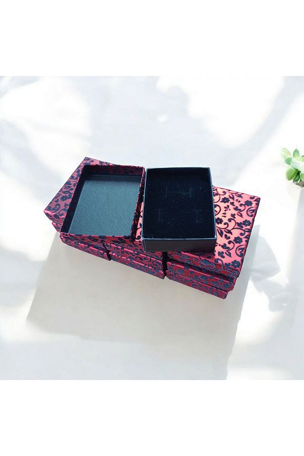 Mücevher kutusu zincir ve küpe konulabilir için 9 cm X 6,5 cm 10 adet toptan satış - 2