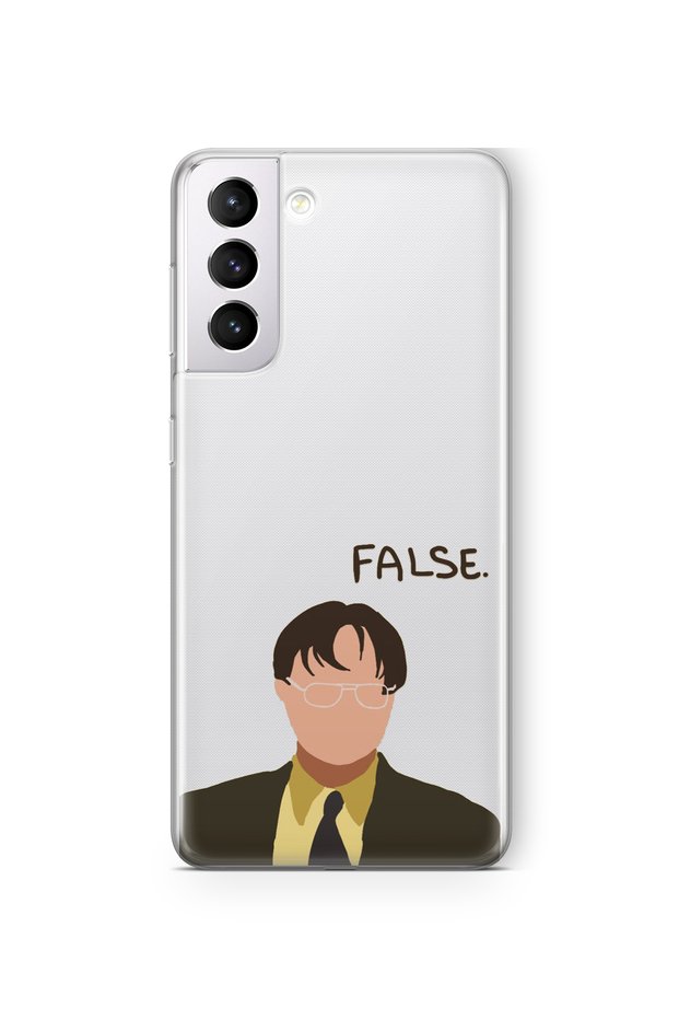 Samsung Galaxy S22 Compatible the Office Dwight Schrute Design Printed Transparent Case