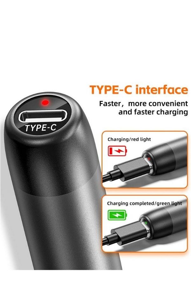 Şarjlı Kablosuz Kaliteli Havya Seti Usb Type-c Şarj Hızlı Isınma - 5