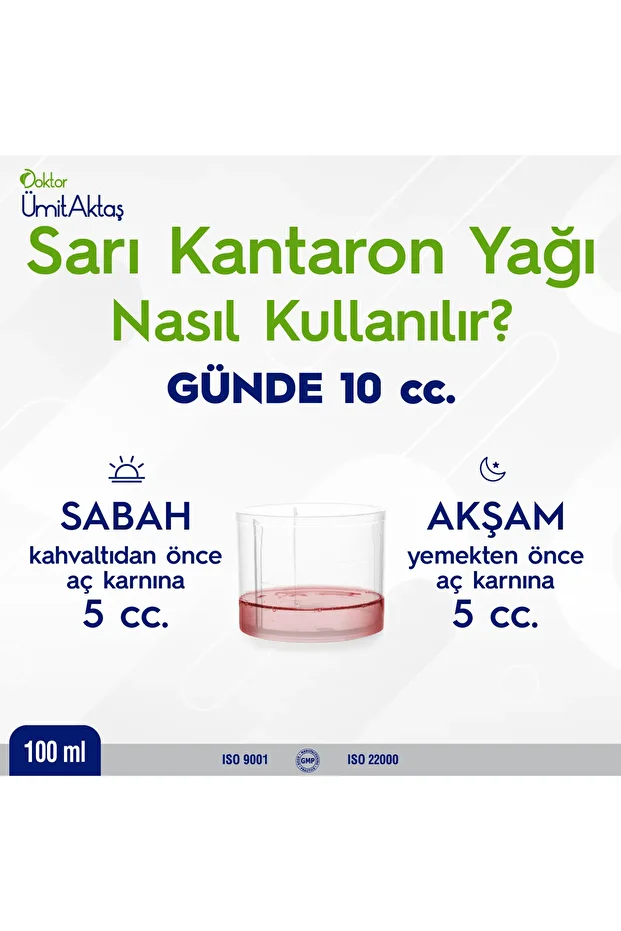 Sarı Kantoron Yağı 100ml (cam şişede-içilebilir) - 6