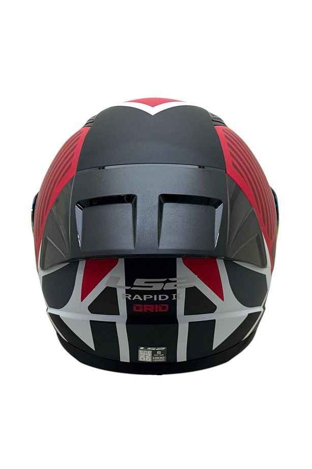 RAPID 2 GRID BEYAZ-KIRMIZI KASK FULL SET - 4