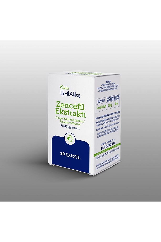 Zencefil Ekstraktı - Microenkapsüle 30 Bitkisel Kapsül - 7