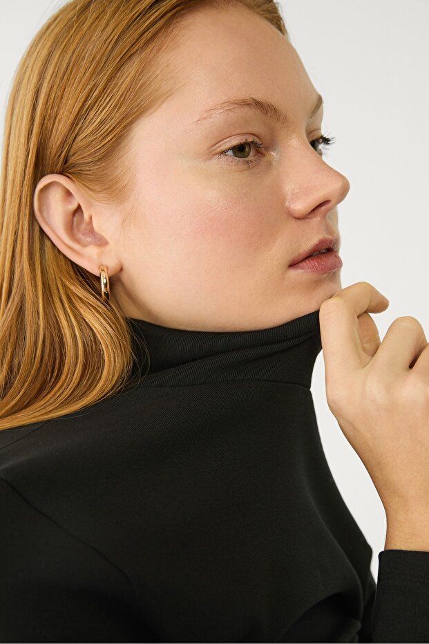 Basic dik yaka t-shirt - 3