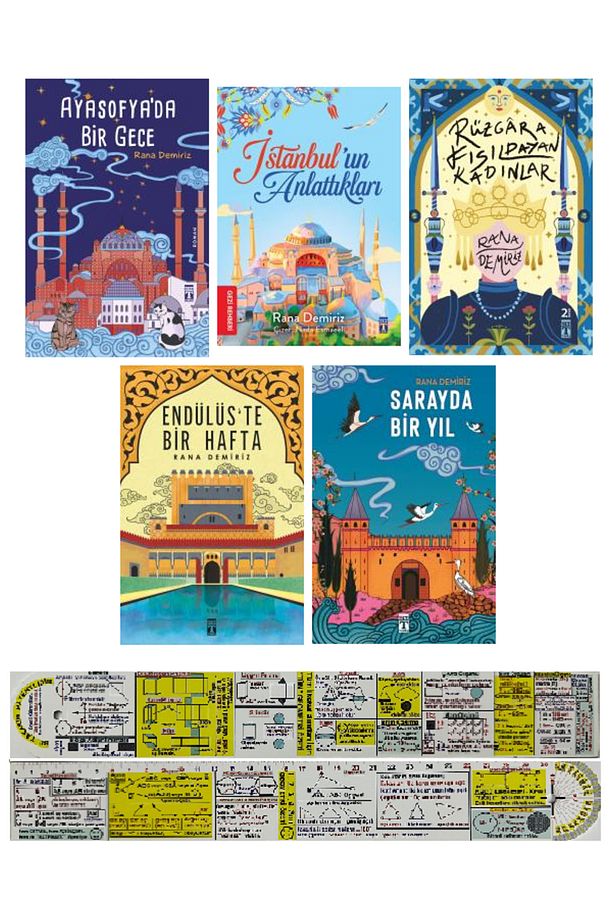 5 Kitap / Ayasofyada Bir Gece - İstanbulun Anlattıkları + Endülüste Bir Hafta + Sarayda Bir Gece - 1