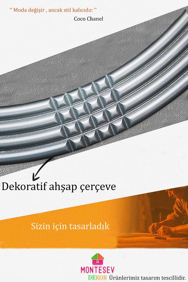 Led'li Işıklı Safir Ahşap Gümüş Dekoratif Ayna Yuvarlak Ayna Işlemeli Duvar Aynası Tekli - 56 Cm - 5