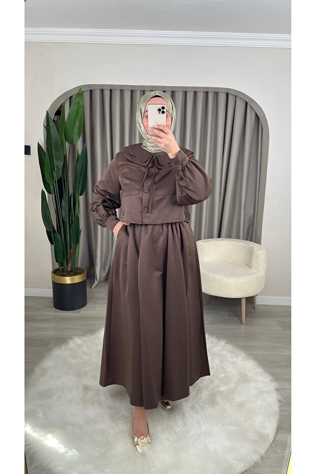 Magnolia Double Suit with Collar