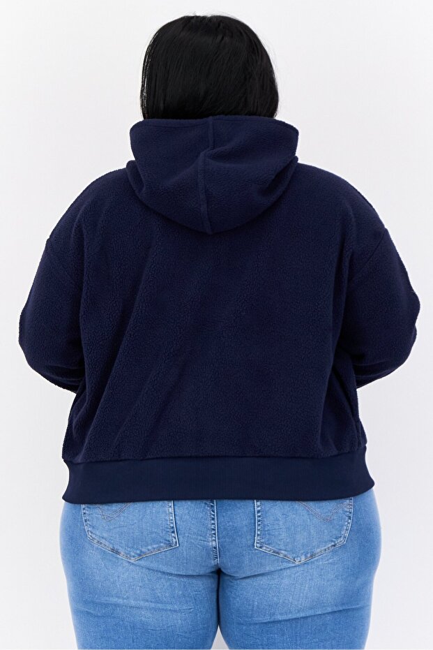 جاكيت سوفتشيل نسائي، أزرق داكن - 4