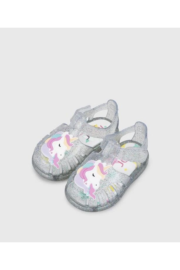 Tobby Unicornio S10341 Kız Çocuk Şeffaf Simli Sandalet - 4