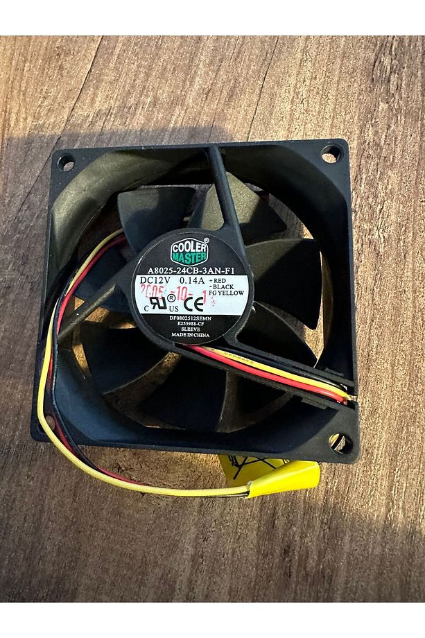 8CM A8025-24CB-3AN-F1 12V 0.14A 80x80x24 3-PIN FAN - 2