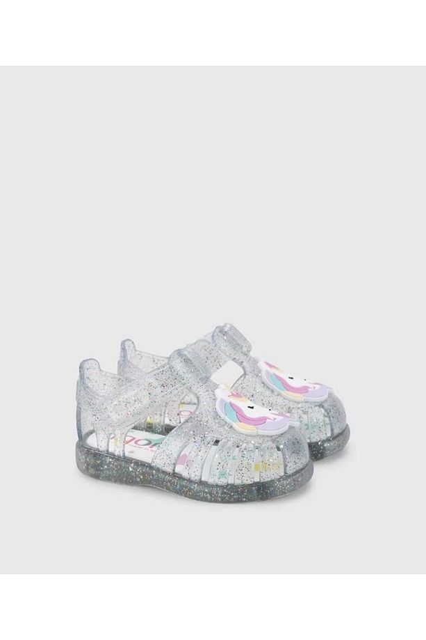 Tobby Unicornio S10341 Kız Çocuk Şeffaf Simli Sandalet - 1