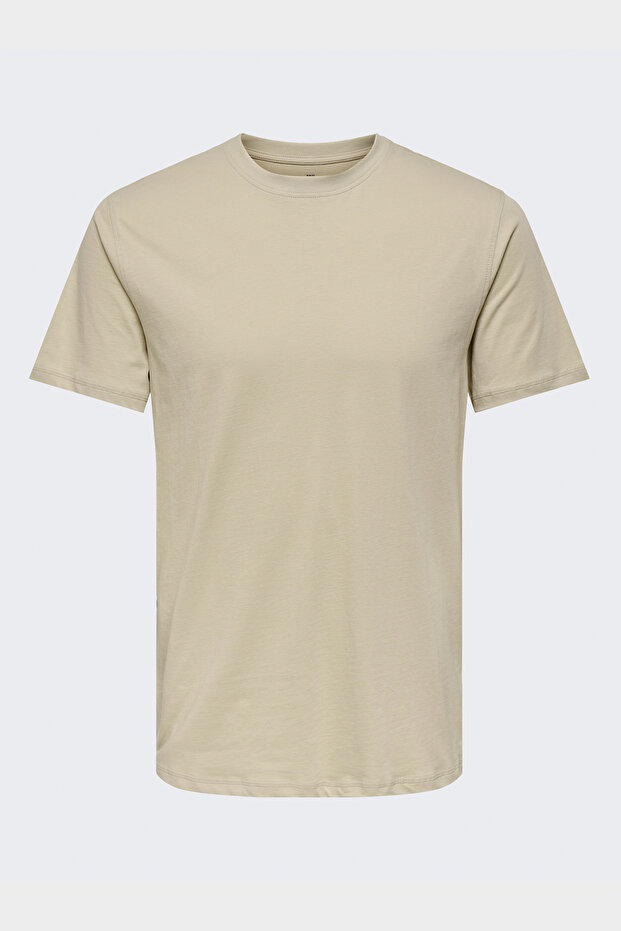 Onsmax Life Ss Stitch Tee Noos Men's Yellow T-Shirt - 22025208