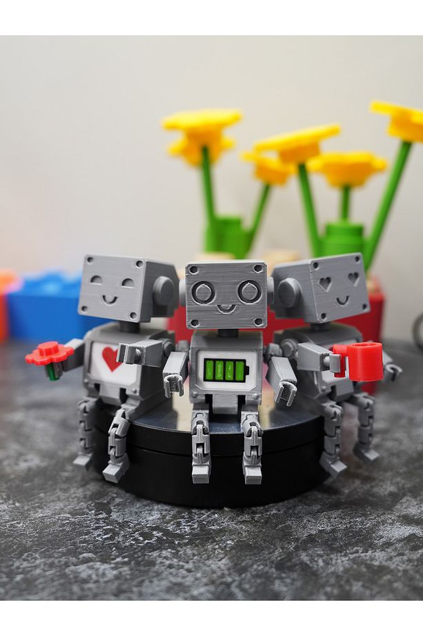 Robot Biblo Figür Minimal Ev Dekorasyon 3x10cm - 2