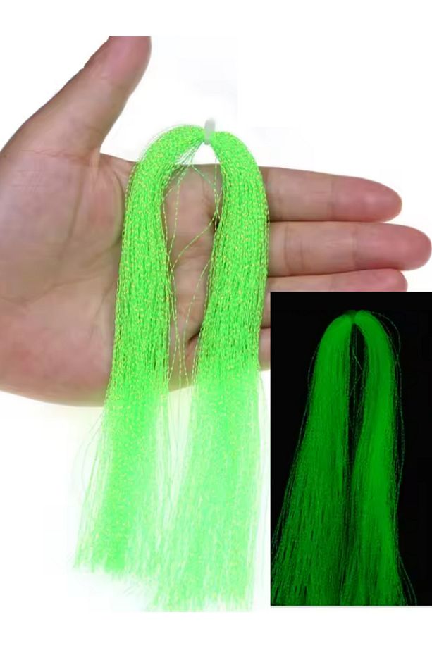 Yeşil Fosforlu Karanlıkta Parlayan Glow Luminous in The Dark Ultraviyole UV Neon 1 Poşet Çapari Simi - 1