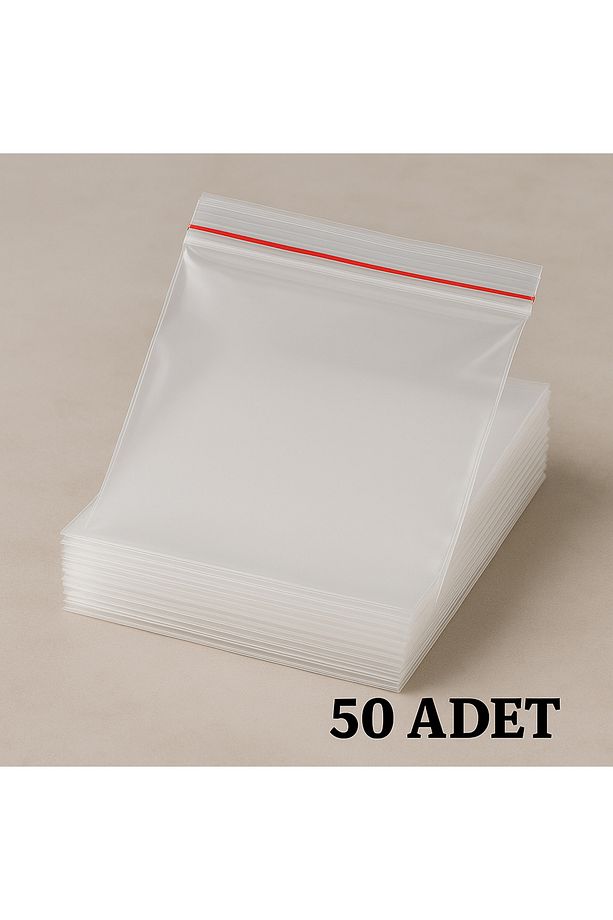 Kilitli Poşet- 27*21 cm Buzdolabı Poşeti Çok Amaçlı Kilitli Torba 50 Adet - 3
