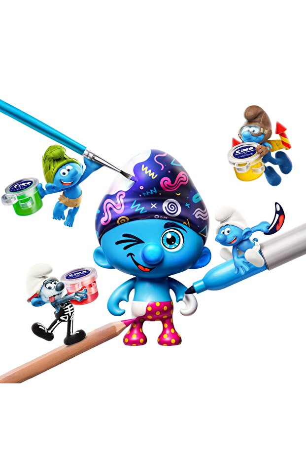 مجموعة تصميم شخصيات السنافر (الرسم والصق) - 4