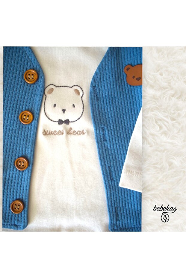 Yelekli Erkek Bebek Takım - 2